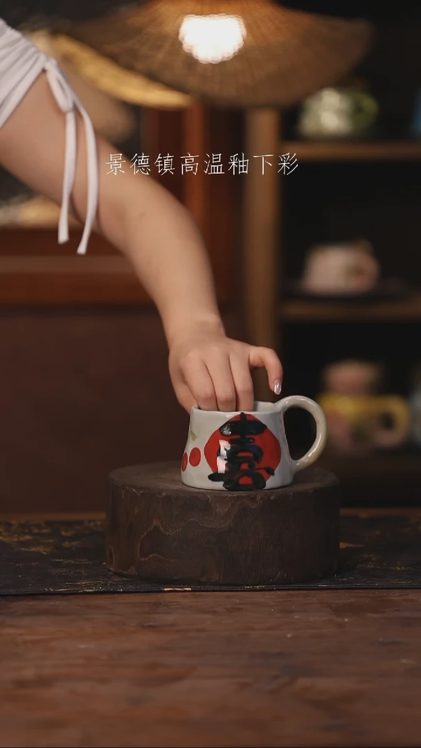 陶瓷景德镇高温釉下手绘陶瓷174