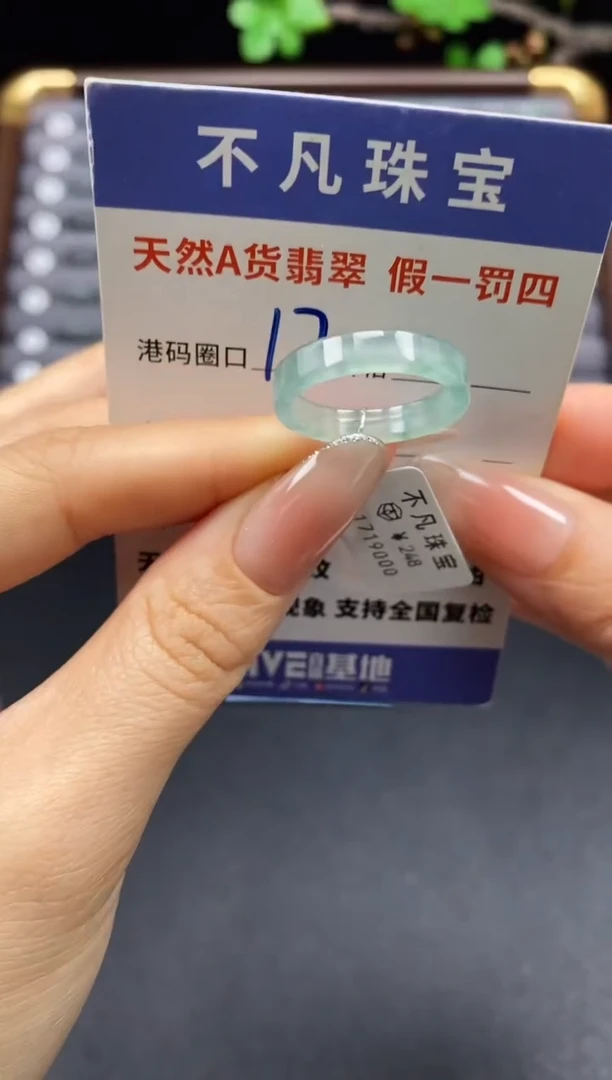 未镶嵌戒指翡翠天然A货翡翠19000