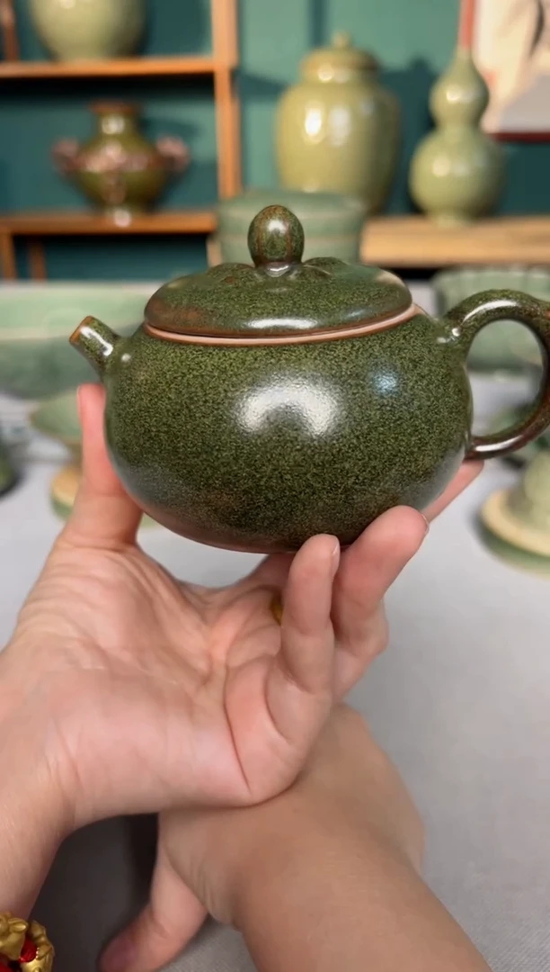 【闪购商品】其他耀州窑茶叶末釉事事如意西施壶