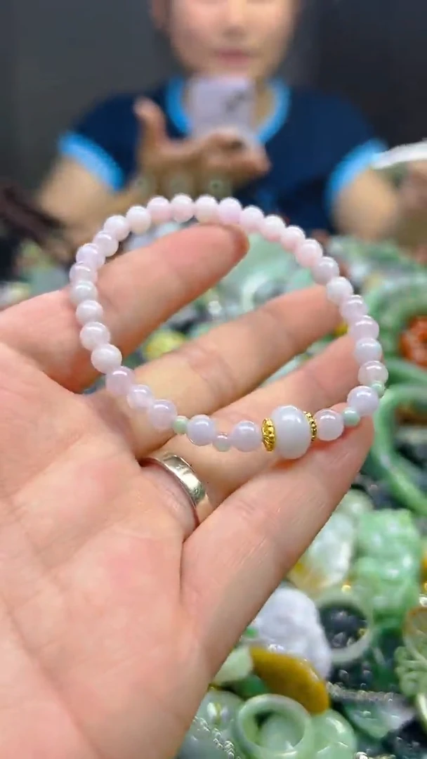 翡翠未镶嵌颈饰5MM/C/翡翠A货,一件也是批发价