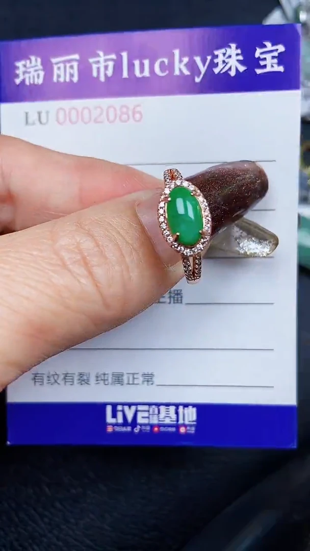 颈饰银S925镶嵌翡翠2086