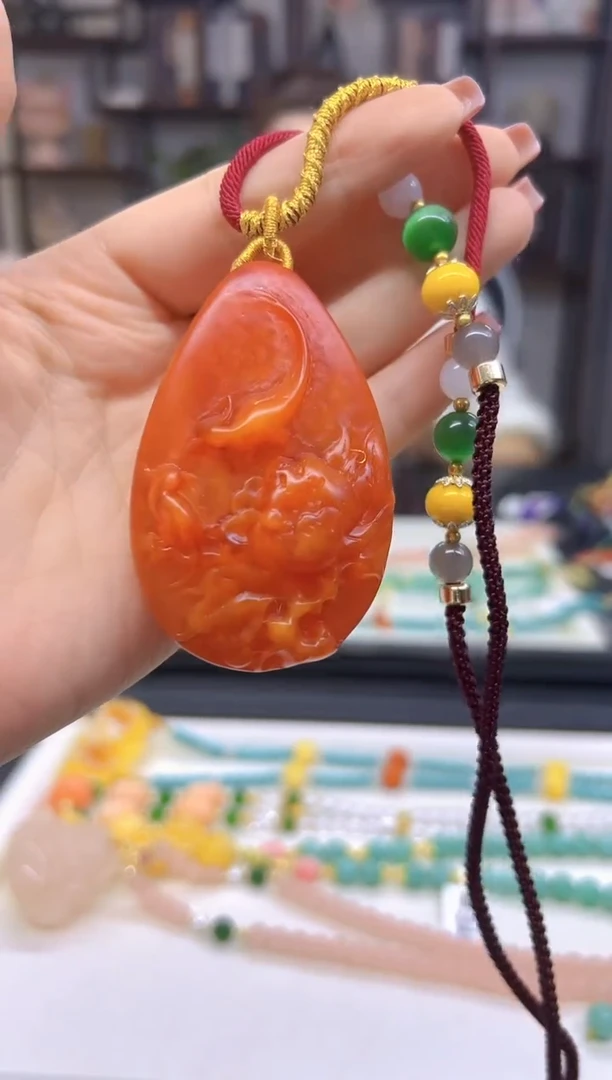 【闪购商品】蜜蜡毛衣链未镶嵌MQ14