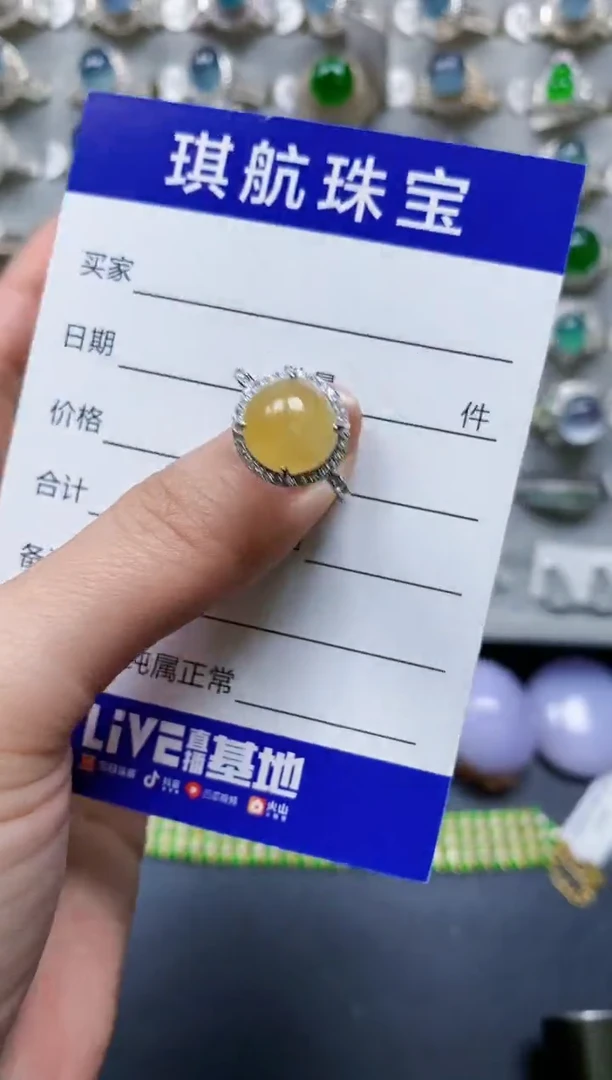 【闪购商品】翡翠戒指银S925镶嵌0662