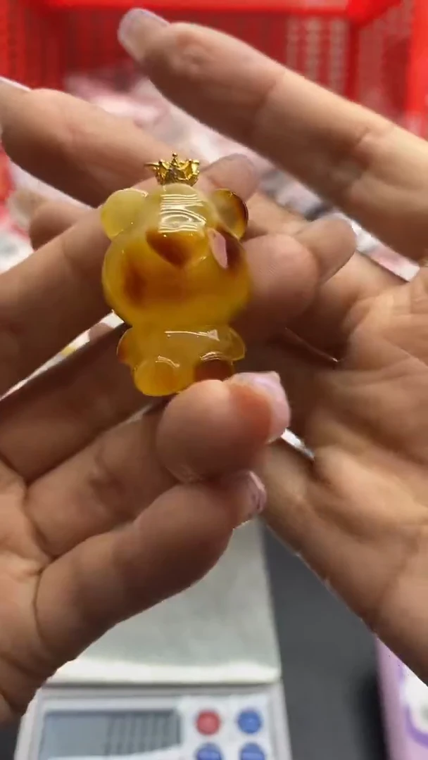 琥珀银S925镶嵌珠宝奇石1798