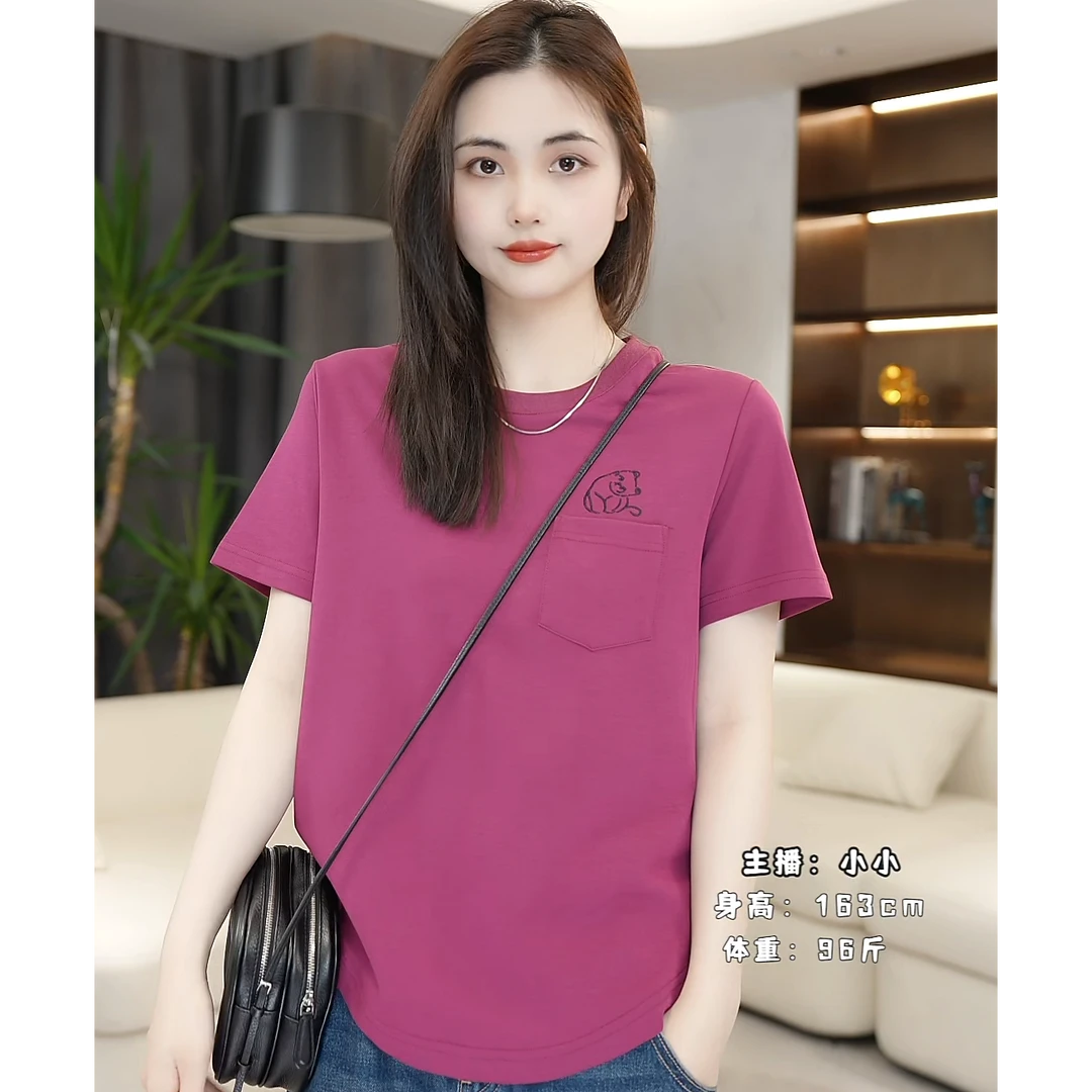 LAZYVISION夏季新款百搭短袖女士T恤ZMD-29911小小