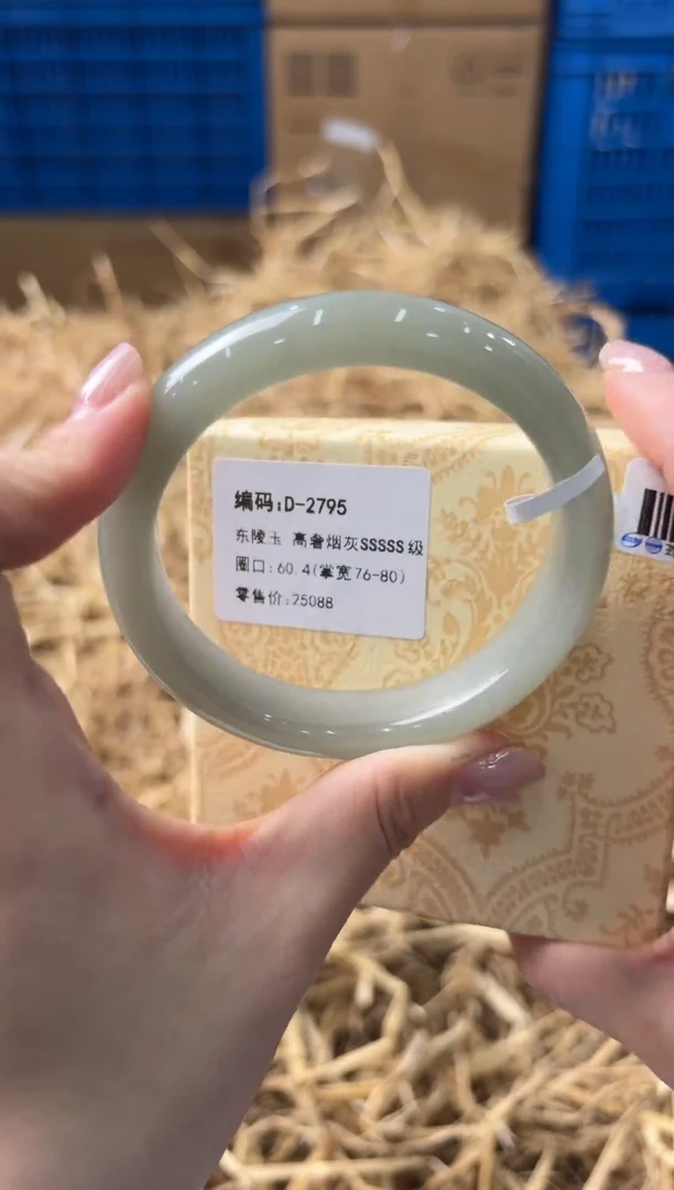 未镶嵌手镯石英质玉D-2795-60.4