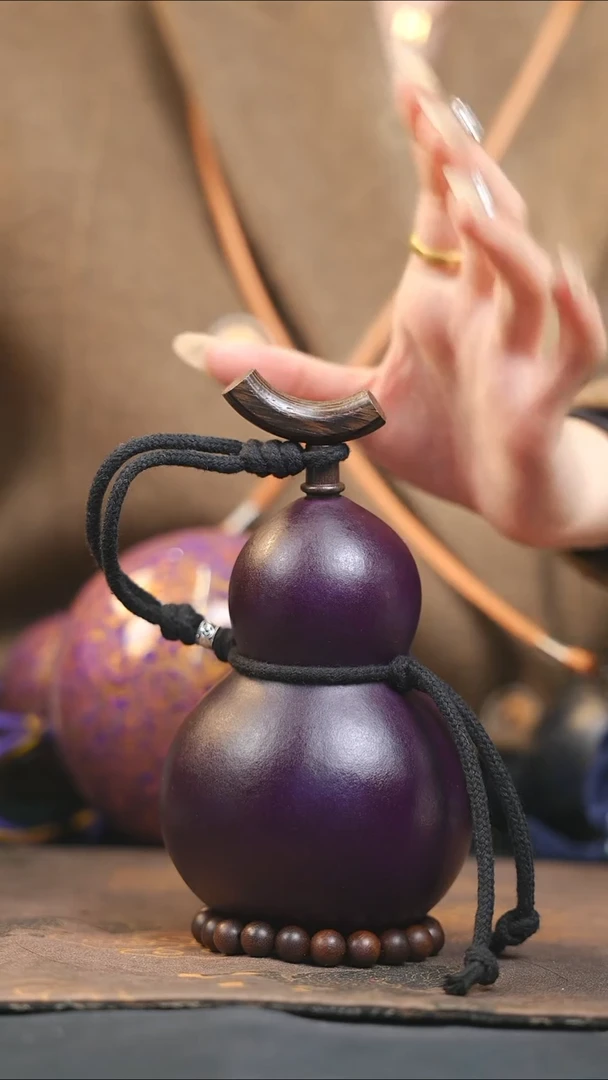 【闪购商品】XR314大漆酒葫芦不包手串及旋转底座