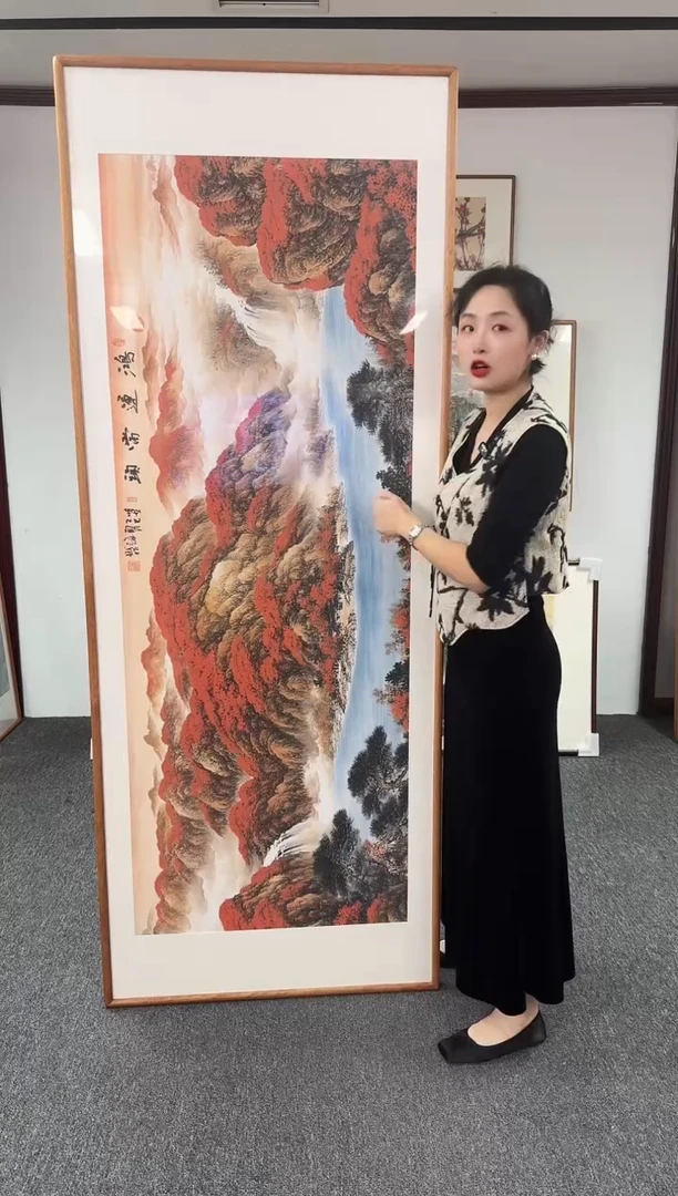 国画鸿运当头 210*80 刘海斌