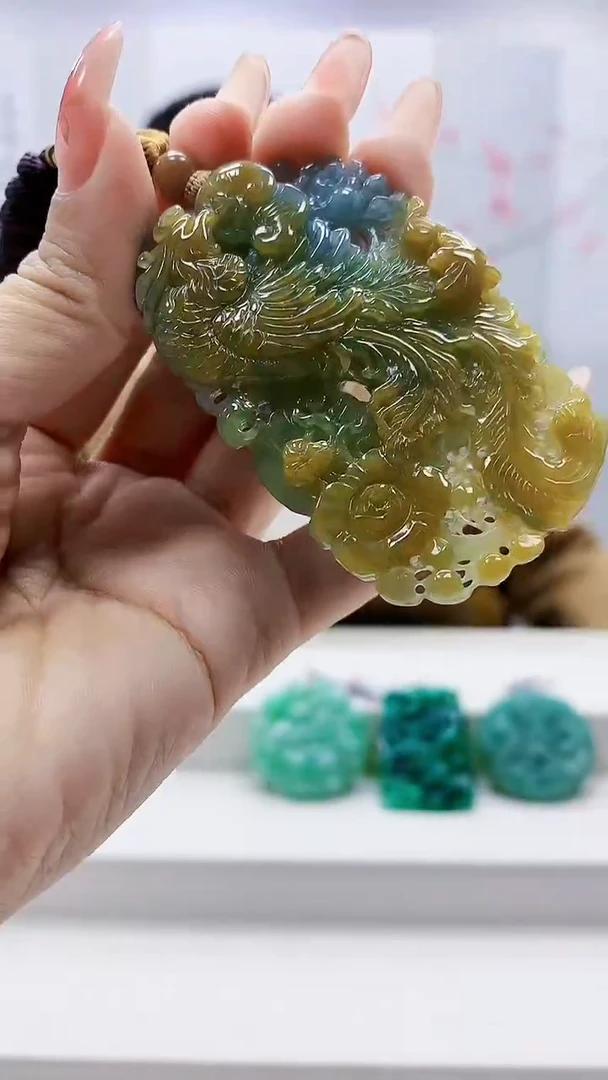 未镶嵌定制翡翠4852ty-毛货挂件9
