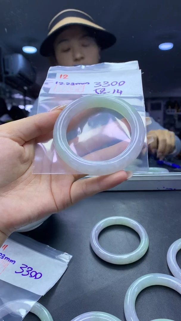 未镶嵌定制翡翠12手镯58+3300元+拍一发一