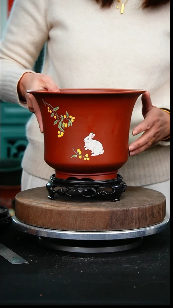 紫砂花盆9471+s紫砂花盆