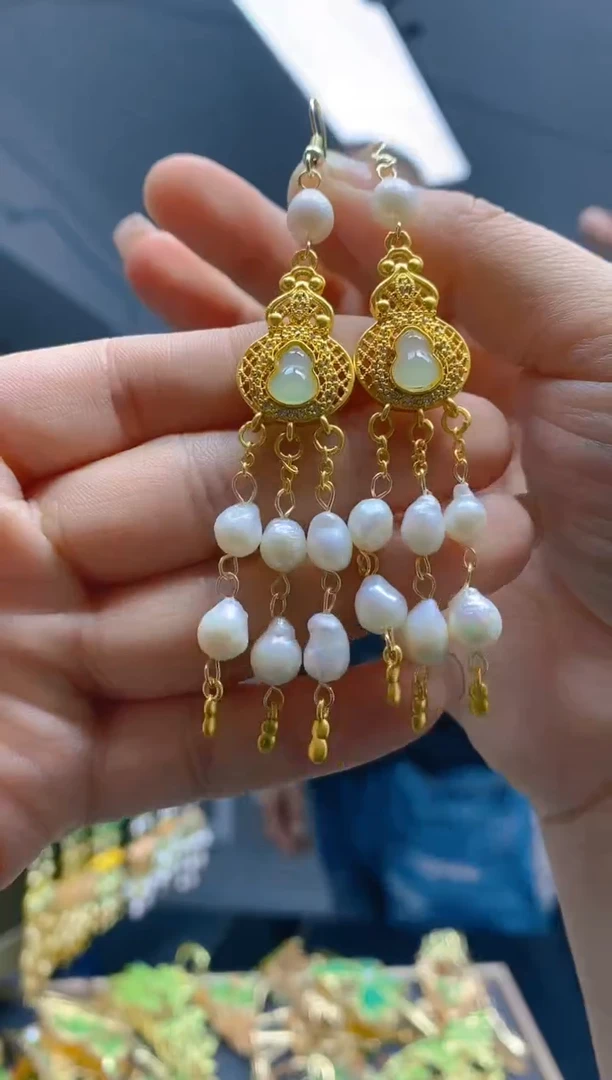 【闪购商品】淡水珍珠耳饰合金039珍珠饰品