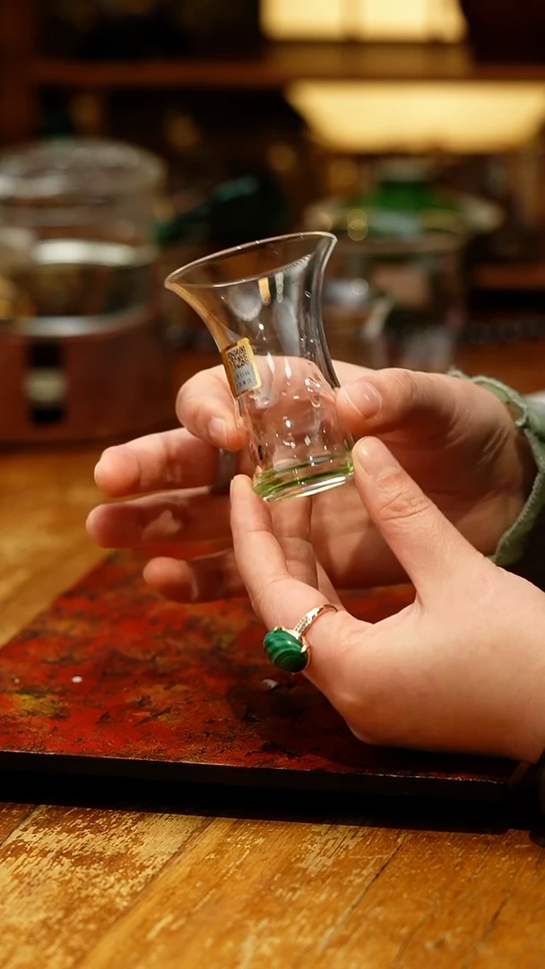 【闪购商品】禾器/晶彩君悦单杯/湖绿