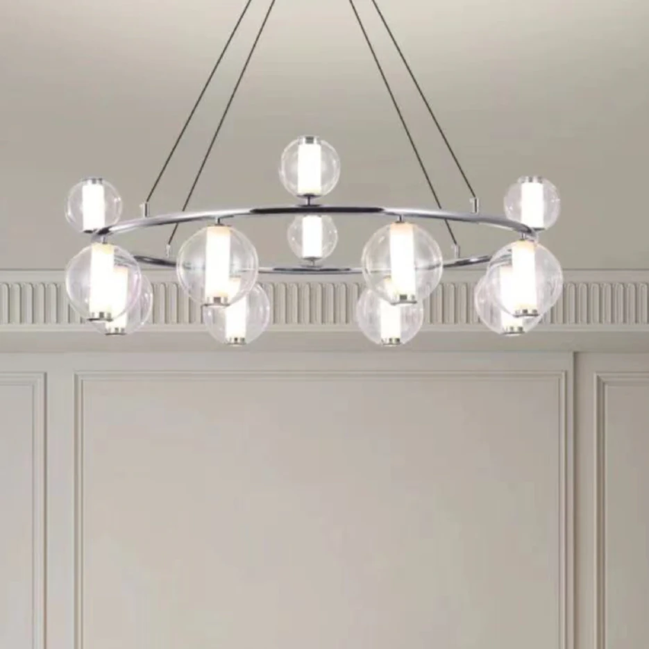 【凯纳优选】(流云)意式简约时尚设计款中山原创客餐厅卧室高端吊灯