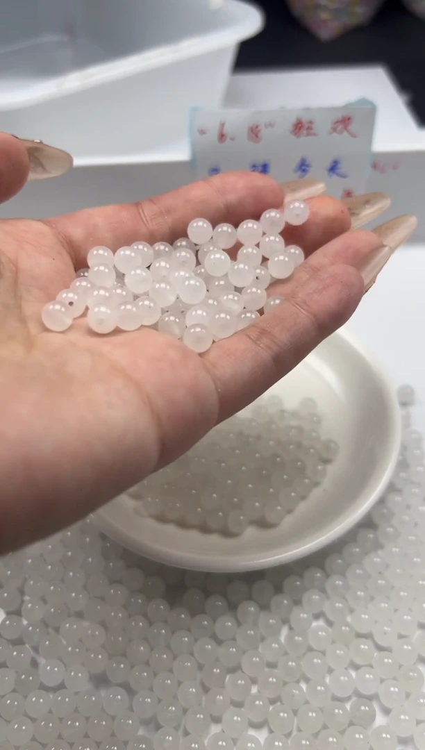 和田玉未镶嵌颈饰饰w795白*玉6mm*30颗