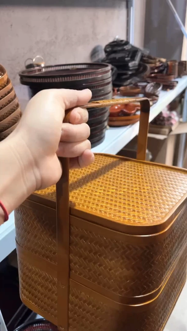 【闪购商品】21*21*27cm 竹编提篮