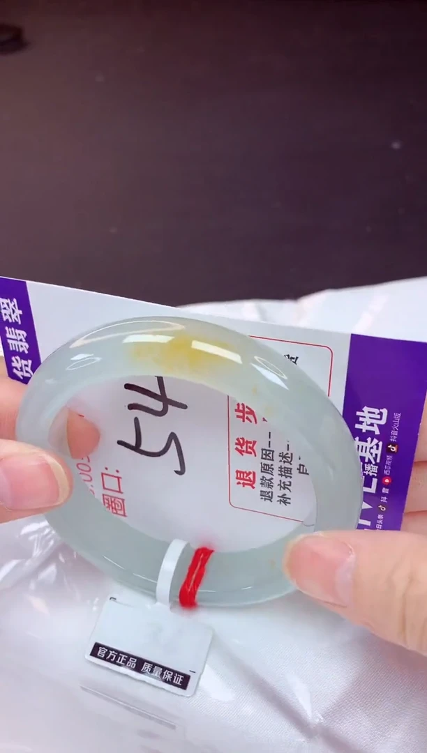 未镶嵌手镯翡翠54（48小时鉴赏期 ）
