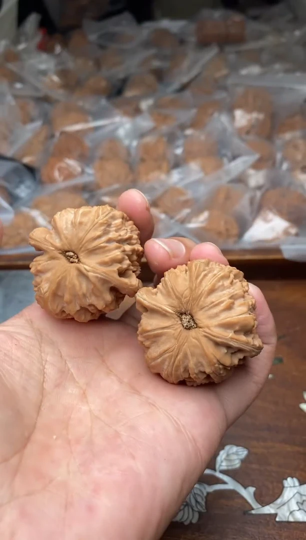 【闪购商品】文玩核桃把件A31号42尺白狮子