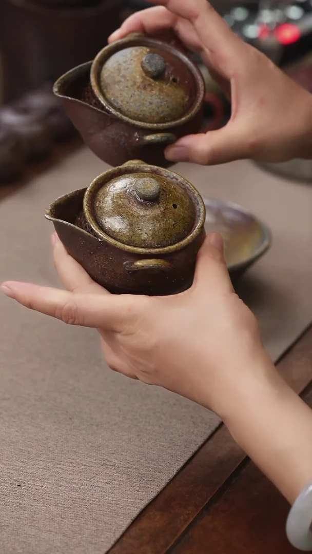 茶壶紫砂柴烧手抓宝瓶