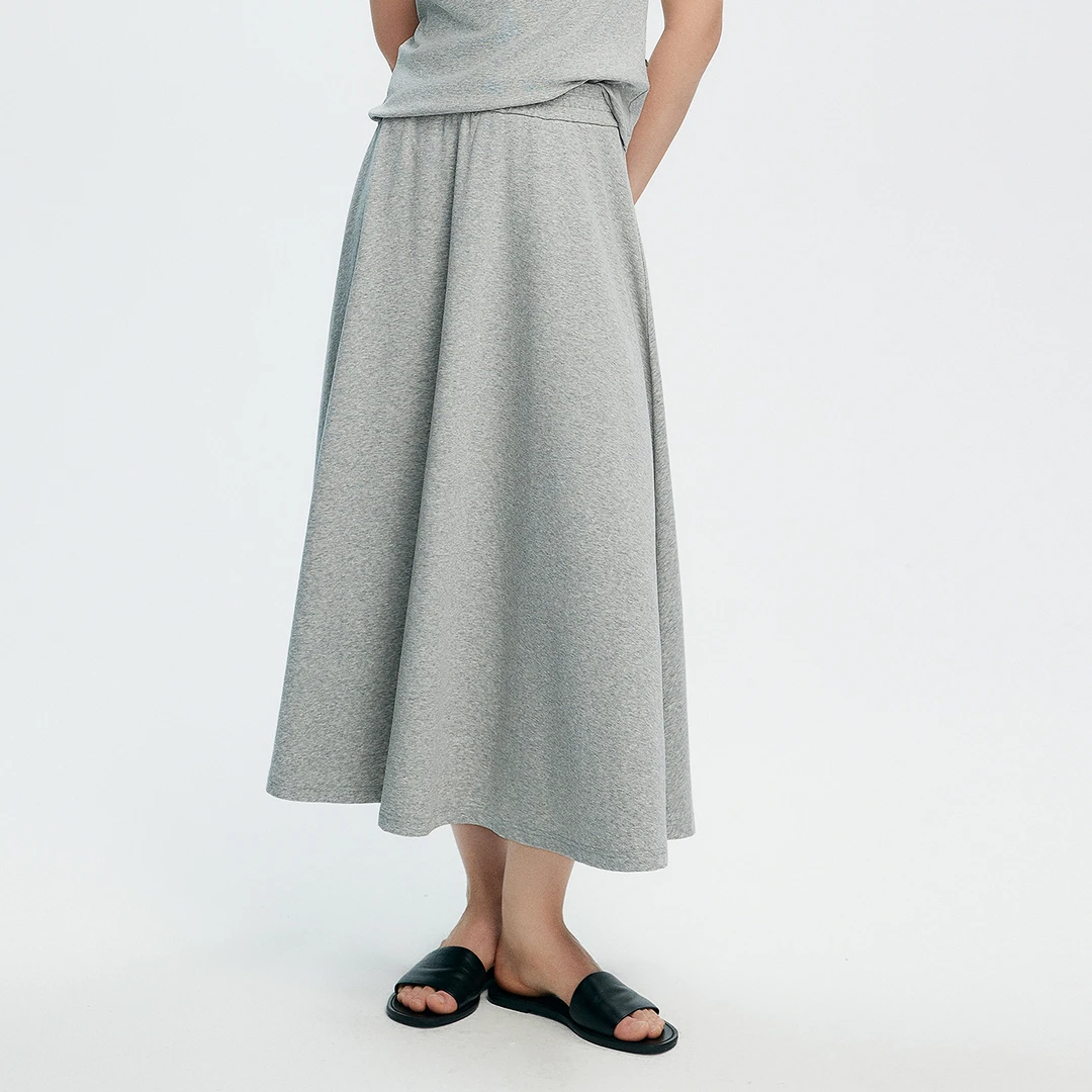 初棉【灵动美】 25SS 新款松弛感拉满 瘦瘦裙半身长裙 362617008