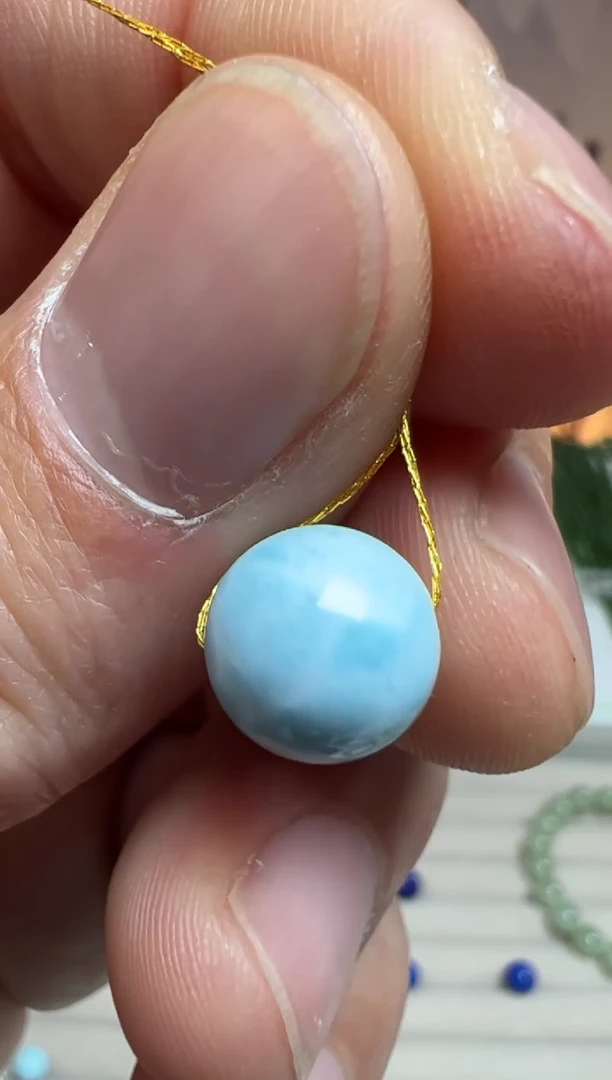 【闪购商品】针钠钙石（海纹石）珠宝半成品未镶嵌10MM