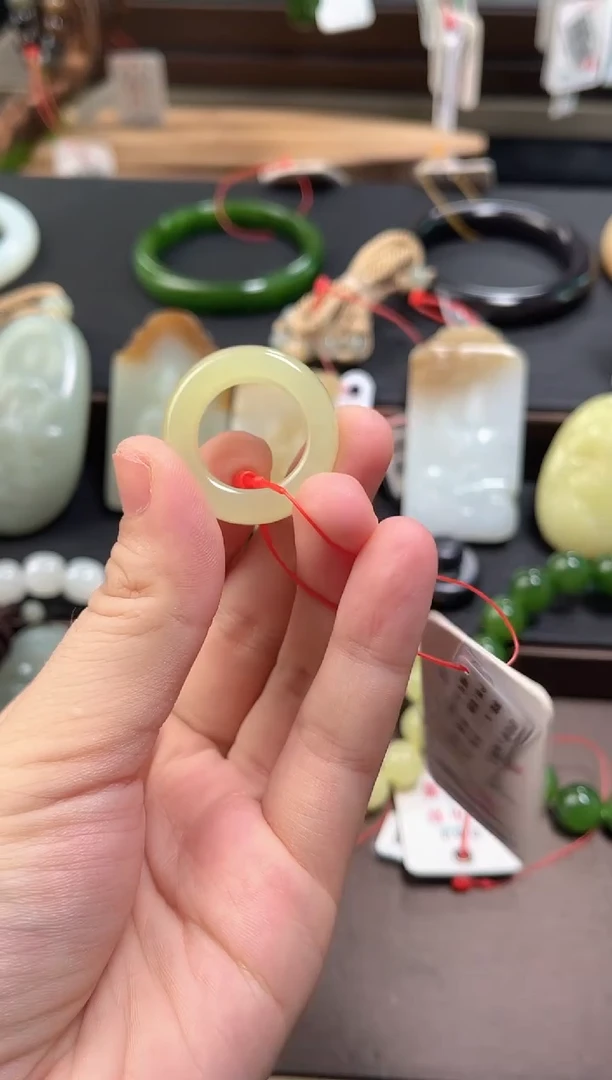未镶嵌戒指和田玉若羌黄玉 18+圈9011064