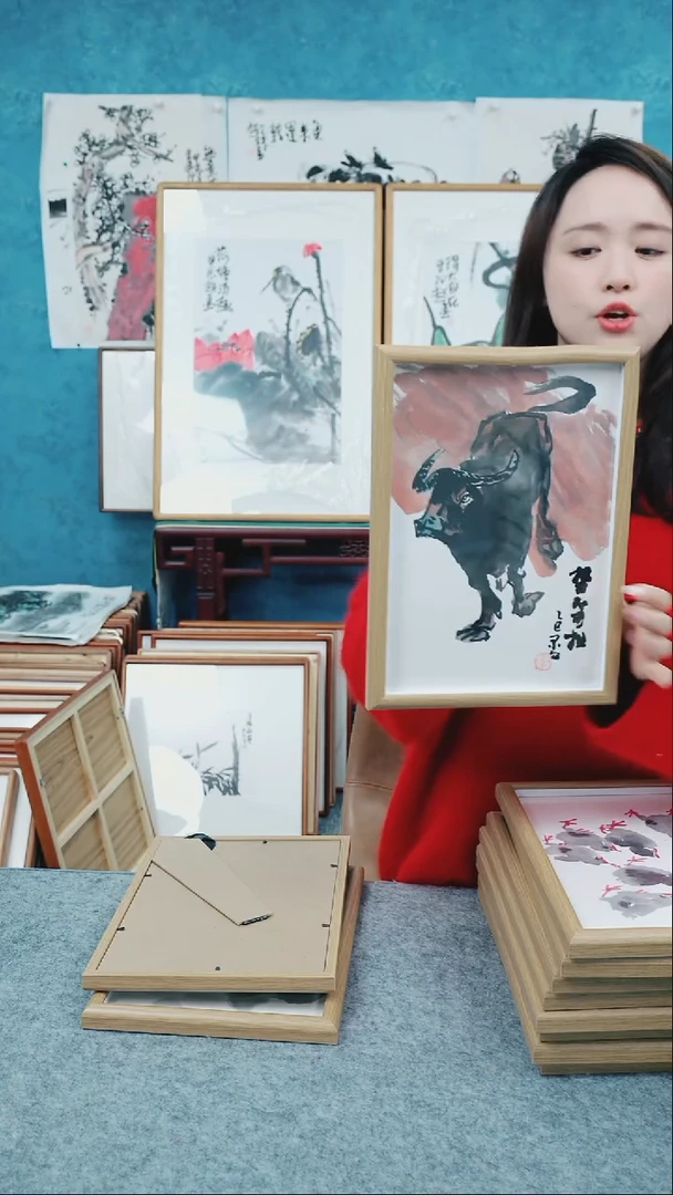 【闪购商品】国画10寸本土老师木质摆台