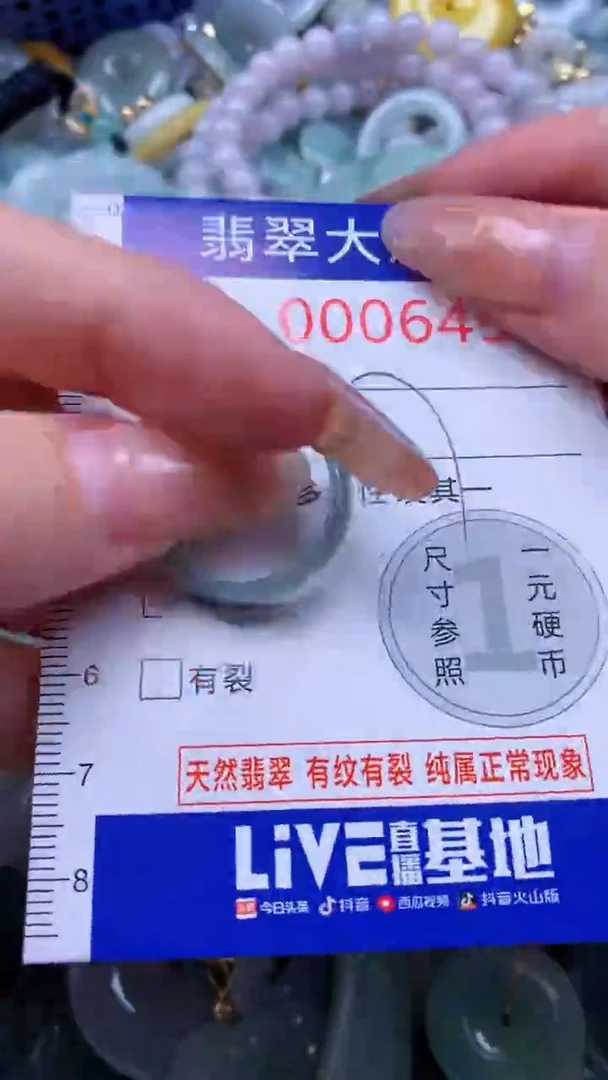 翡翠未镶嵌吊坠(不含链)6458