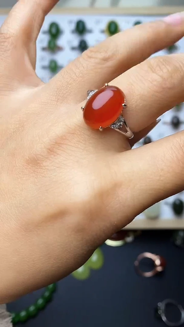 【闪购商品】南红玛瑙戒指未镶嵌1