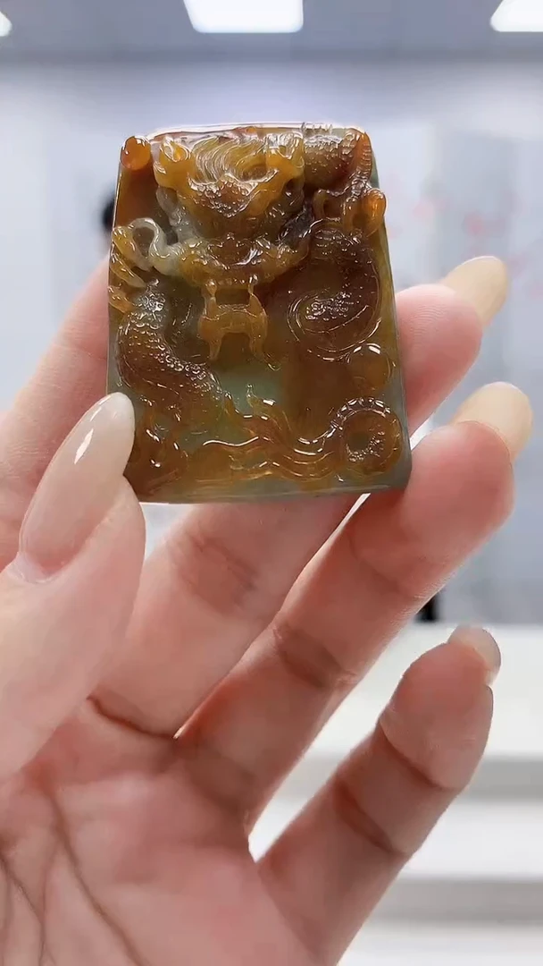 未镶嵌定制翡翠4898lr-毛货挂件119