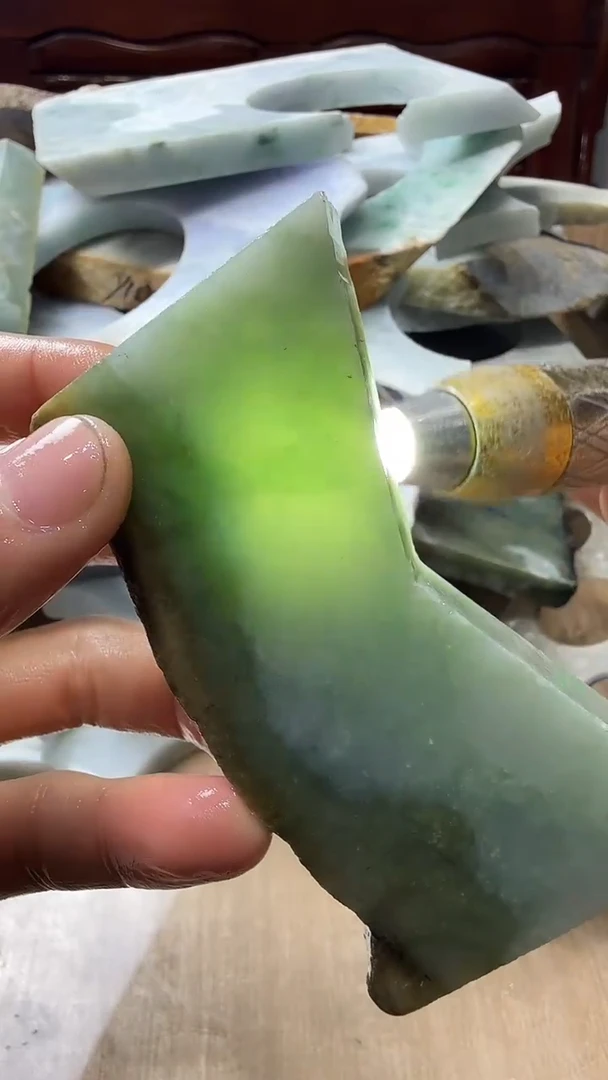 裸石翡翠天然翡翠A货花189