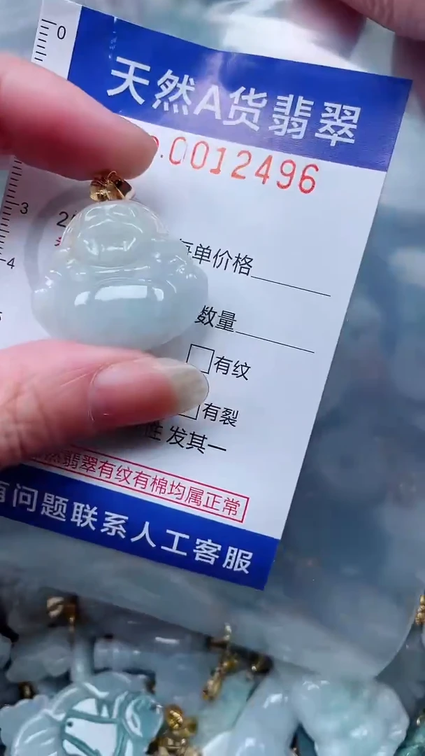 翡翠未镶嵌吊坠(不含链)1