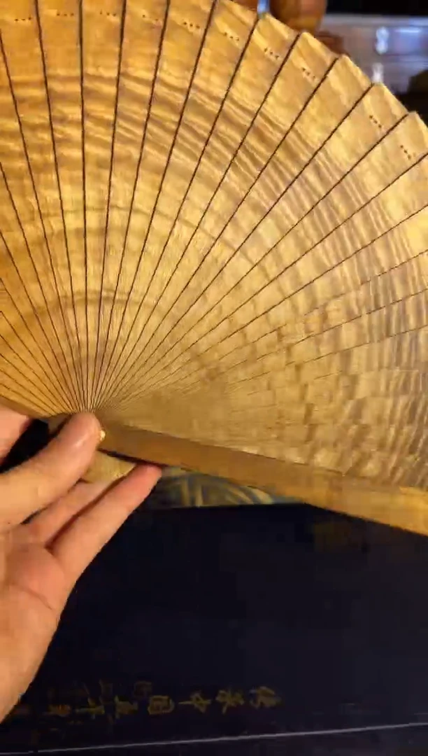 乌木类成套家具金丝楠扇子   3