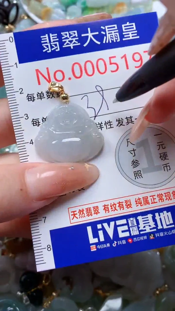 翡翠未镶嵌吊坠(不含链)5197