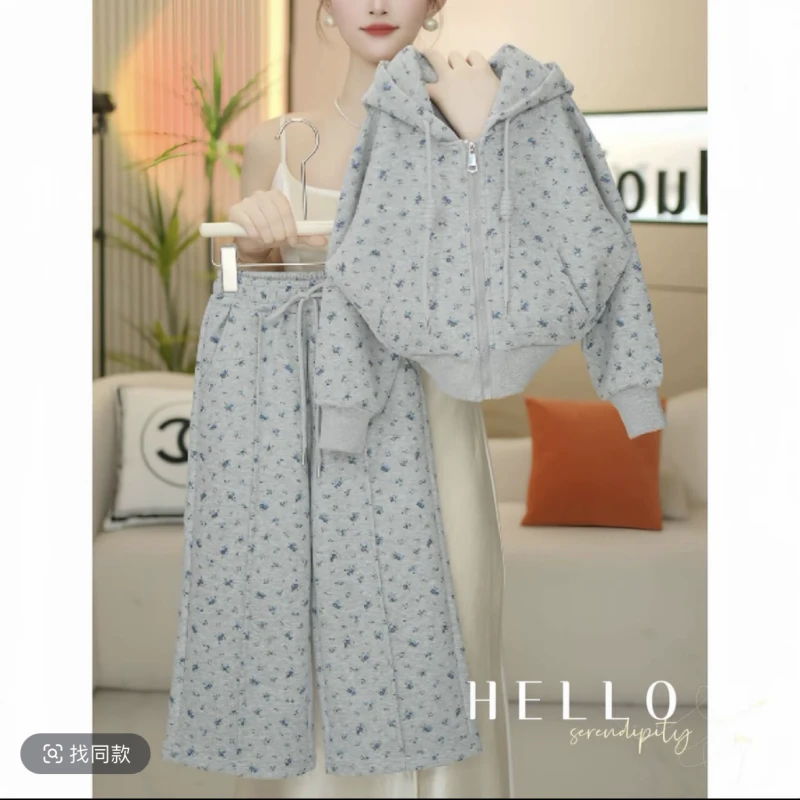 女童装秋装2025新款长袖连帽中大童韩版洋气百搭休闲女孩春秋季