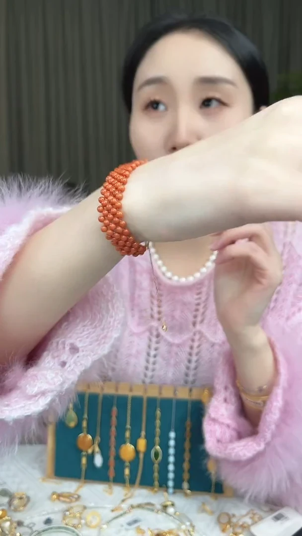 非金属无南什么红多圈手串