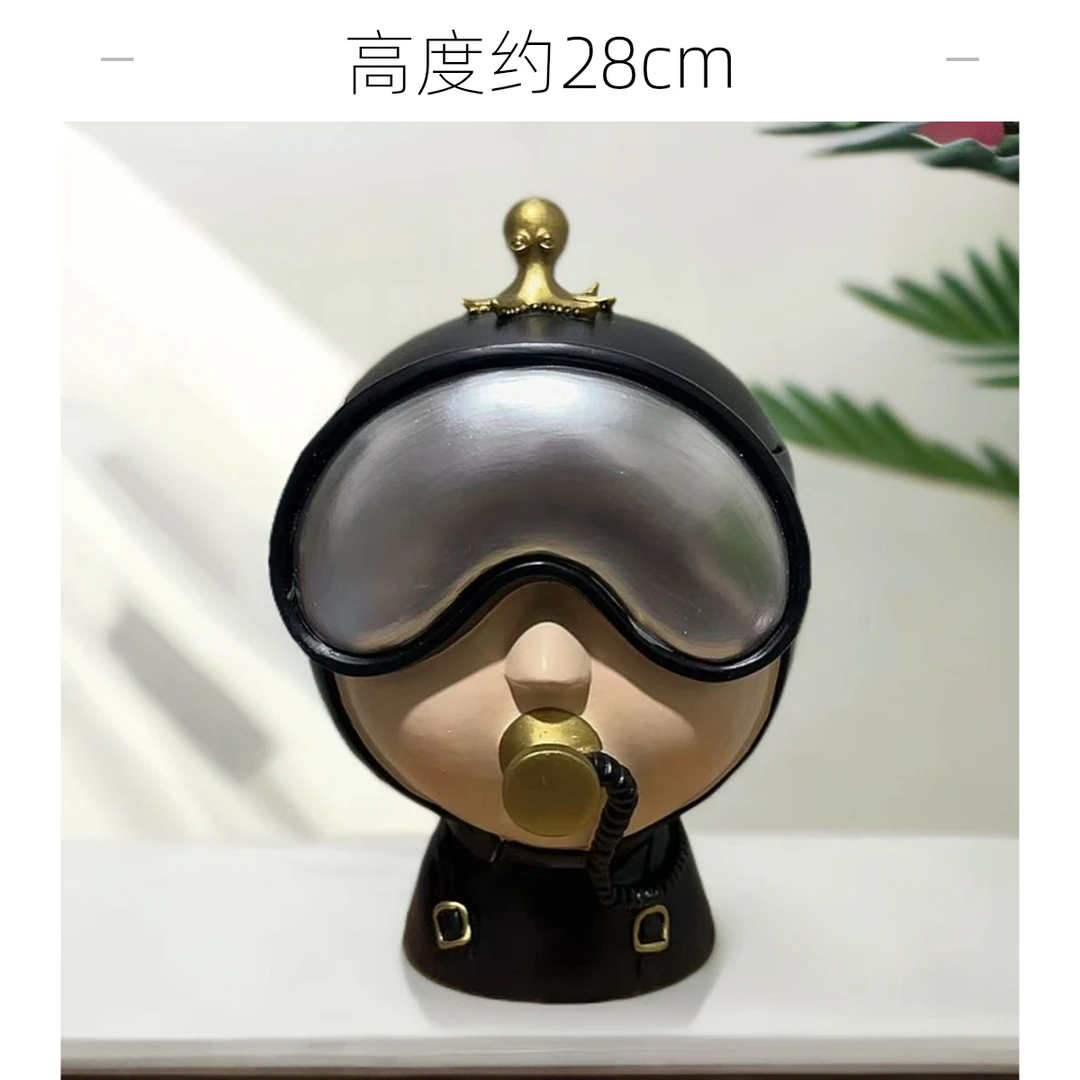 (22)北欧创意可爱潜水员摆件（孤品）