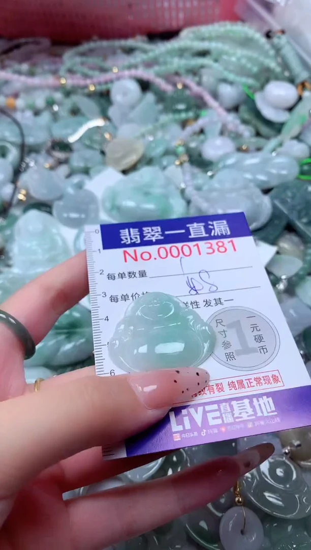 翡翠未镶嵌吊坠(不含链)1381