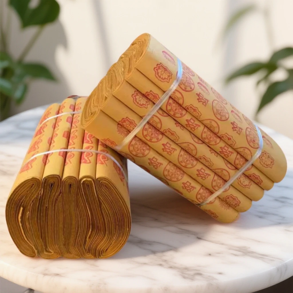 大张加厚图案家用毛边纸