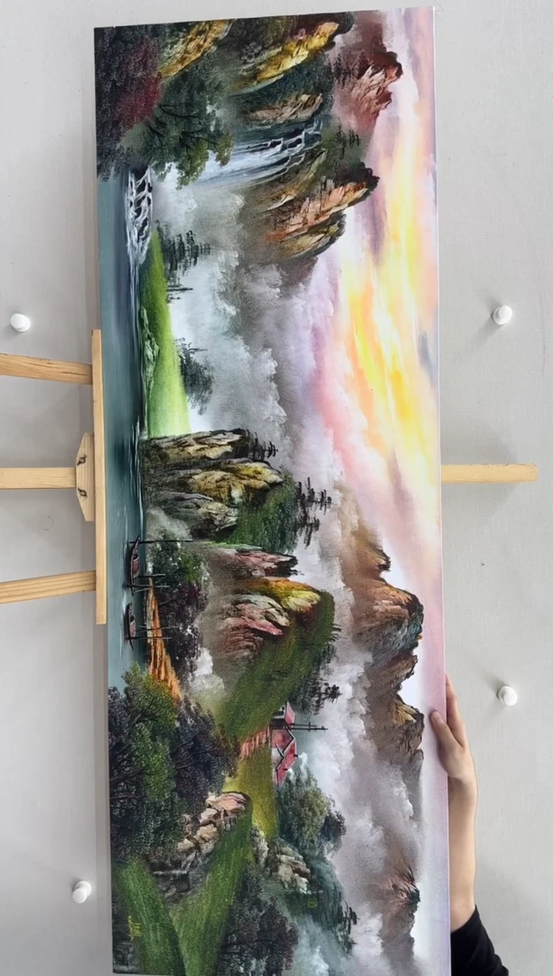 国画王东圃-油画山水作品