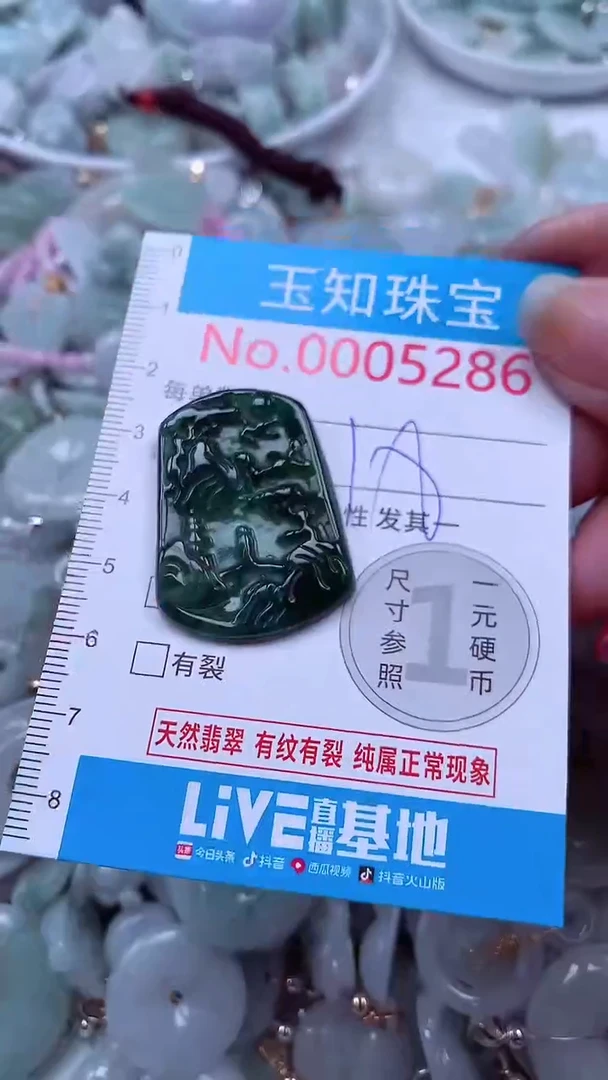 吊坠(不含链)未镶嵌翡翠5286