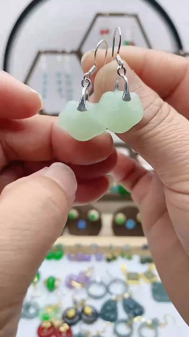 未镶嵌和田玉耳饰963