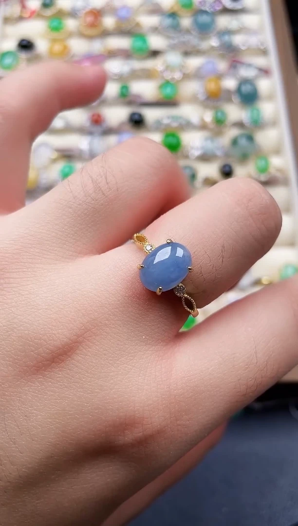 银S925镶嵌戒指翡翠41