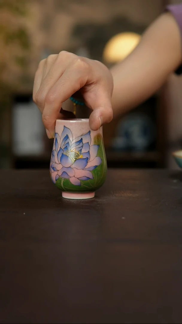 杯景德镇陶瓷杯碗柴烧多人