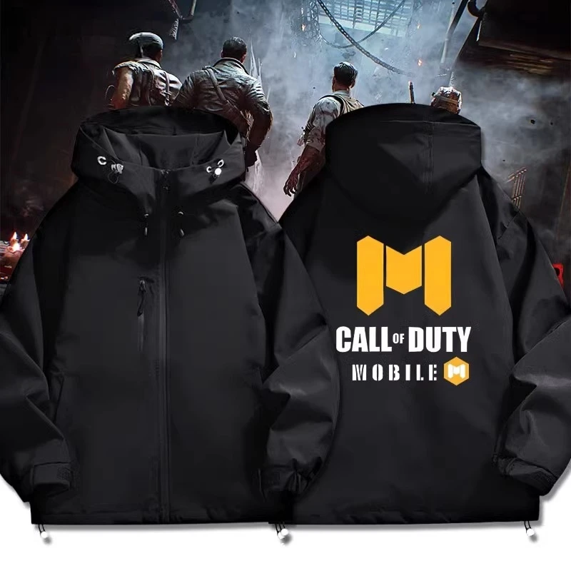 COD141特遣队使命召唤连帽冲锋衣男士秋冬季夹克美式休闲潮流外套