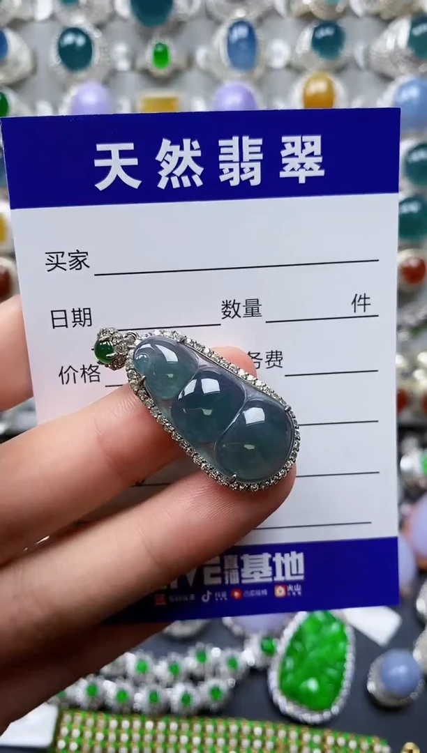 【闪购商品】翡翠颈饰银S925镶嵌0088