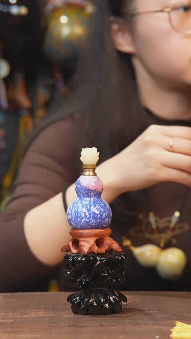 【闪购商品】673号-大漆飘漆小葫芦脖挂