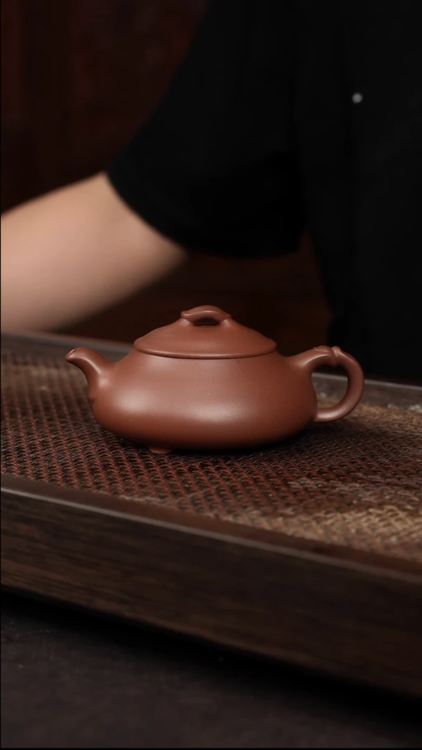 茶壶紫砂底槽清简瓢【带矿标证书】
