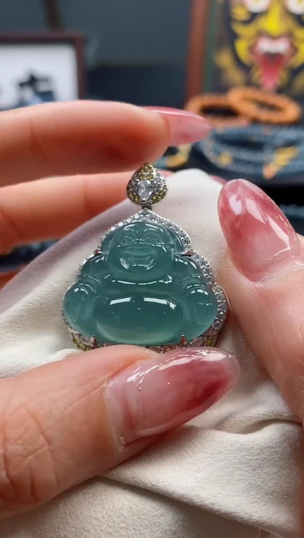 【闪购商品】翡翠颈饰银S925镶嵌0179432831