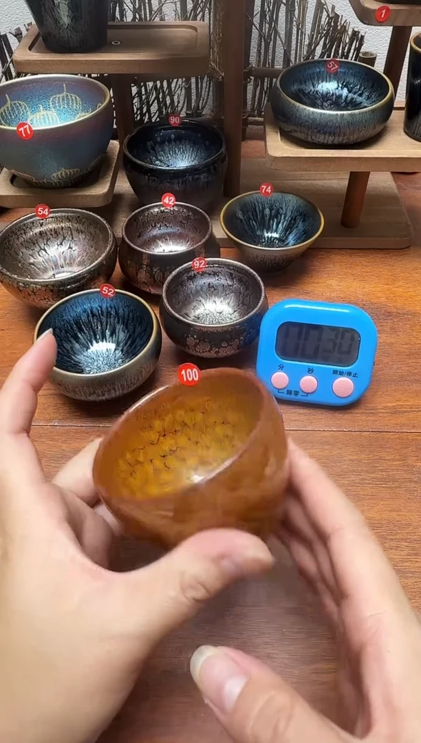 茶盏茗**馆100号建盏工匠茶器